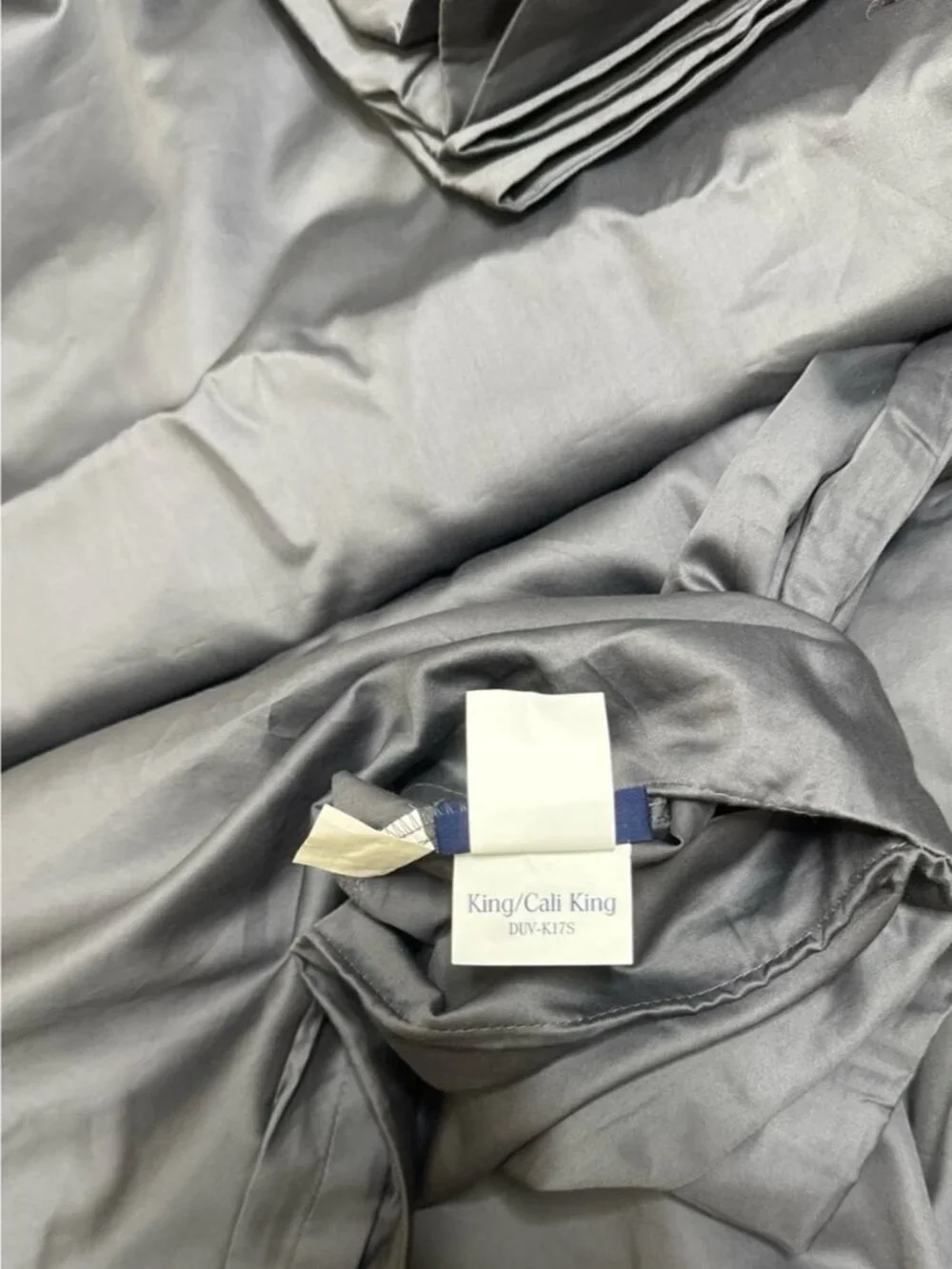 Brooklinen luxe core Duvet cover cali king two pillowcases set graphite grey